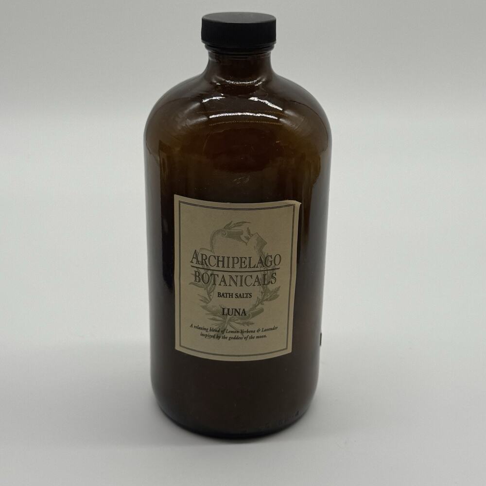 Archipelago Botanicals Bath Salts Luna Scent Large Bottle New Lemon Lavender